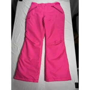Roebuck & Co Women's Pink Ski Snow Pants XL Adjustable Waist Waterproof